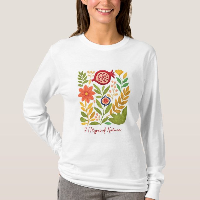 Camiseta Ilustración Botánica Moderna (Anverso)