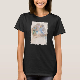 Camiseta Ilustracion Budgie Bird Cute Animal Portrait