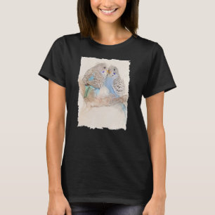 Camiseta Ilustracion Budgie Bird Cute Animal Portrait
