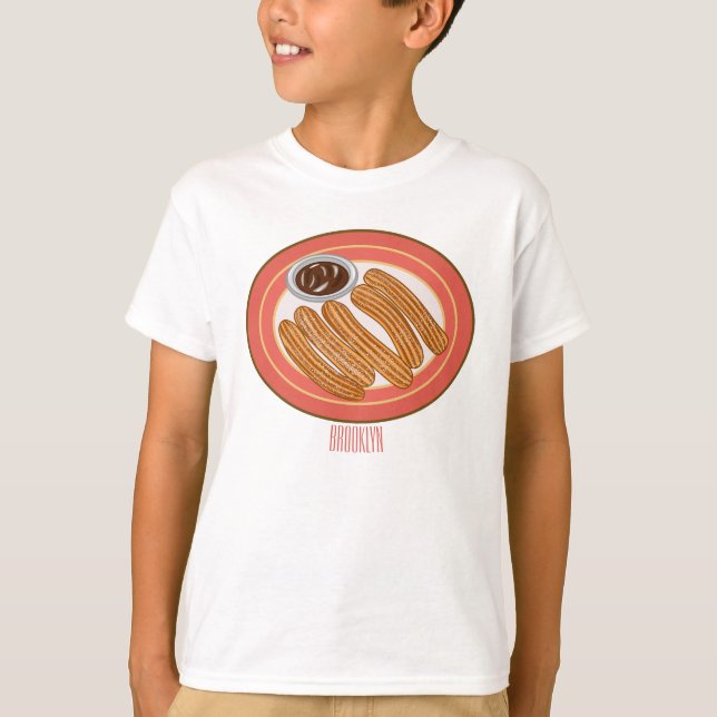 Camiseta Ilustracion Churro personalizado (Anverso)