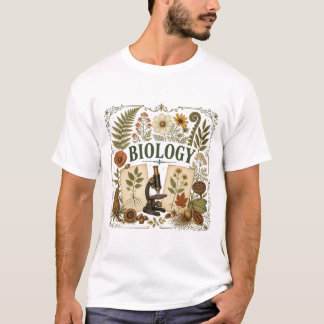 Camiseta Ilustración científica botánica de biología vintag