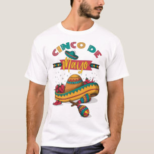 Camiseta Ilustracion Cinco De Mayo, 1/2