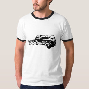 Camiseta Ilustracion clásico de Fiat 600 Multipla