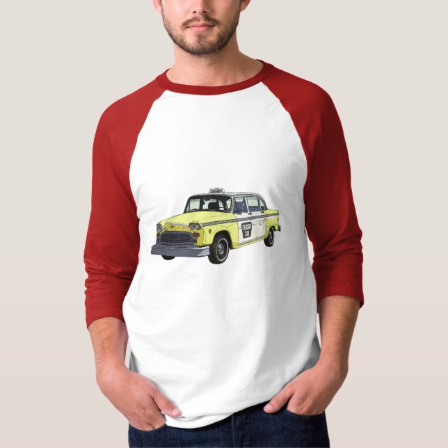Camiseta Ilustracion clásico del coche del taxi del taxi (Anverso)