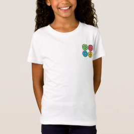 Camiseta Ilustración Colorida de Símbolos Matemáticos Básic