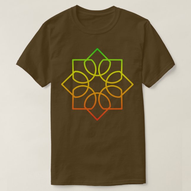 Camiseta Ilustracion colorido de Mandala (Diseño del anverso)