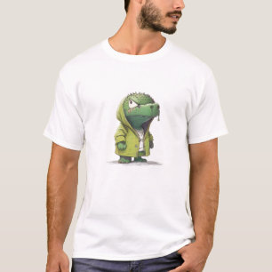Camiseta Ilustracion cómico adorable de cocodrilos
