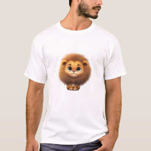 Camiseta Ilustracion cómico adorable de Lion Cute