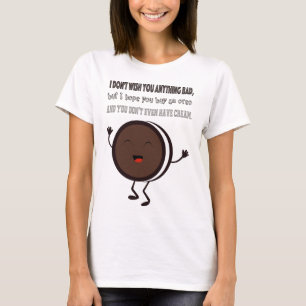 Camiseta Ilustracion con una cita sobre Oreo