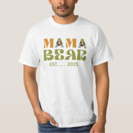 Camiseta Ilustración Conmovedora de Mamá Osa