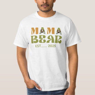 Camiseta Ilustración Conmovedora de Mamá Osa