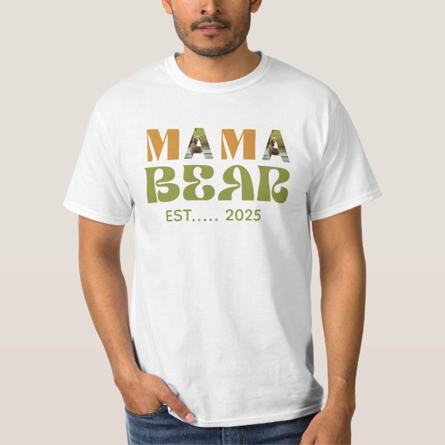 Camiseta Ilustración Conmovedora de Mamá Osa (Anverso)