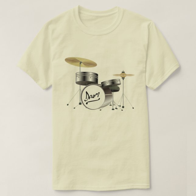 CAMISETA ILUSTRACION CREATIVE DRUM KIT (Diseño del anverso)