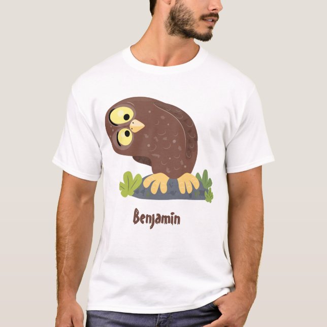 Camiseta Ilustracion curioso y gracioso de personalizado de (Anverso)
