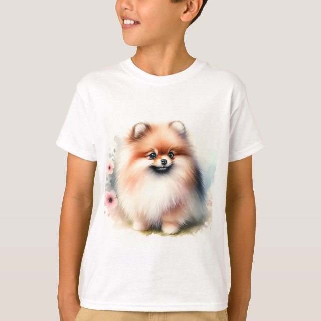 Camiseta Ilustracion cutáneo de pomerania (Anverso)