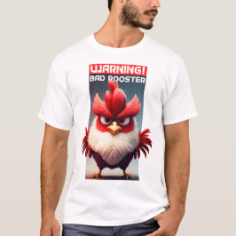 Camiseta Ilustracion Cute Bad Rooster