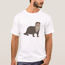 Camiseta Ilustracion Cute Otter