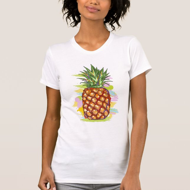 Camiseta Ilustracion Cute PineApple (Anverso)