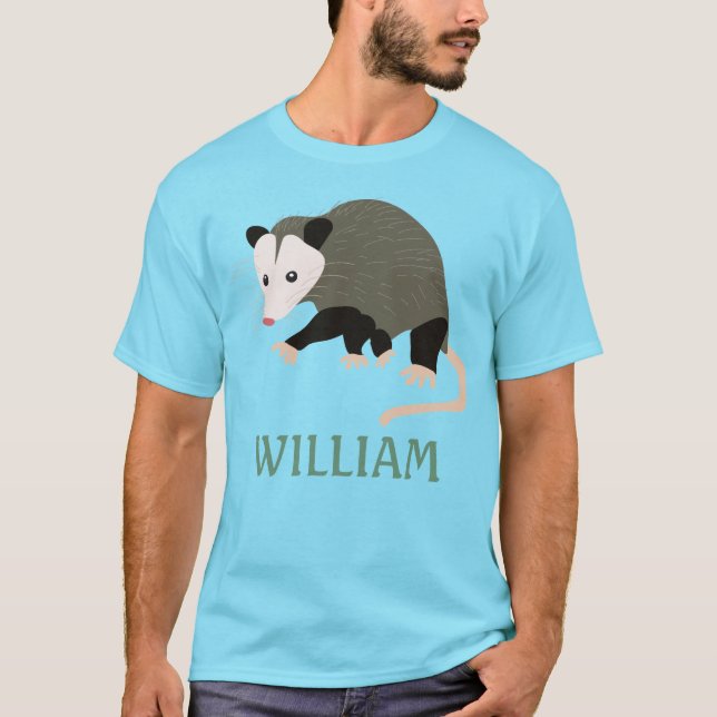 Camiseta Ilustracion Cute Possum personalizado (Anverso)
