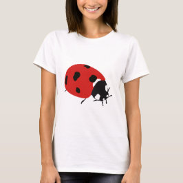 Camiseta Ilustracion Cute Red Ladybug