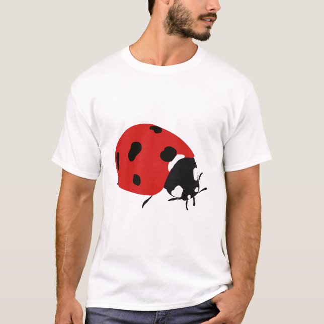 Camiseta Ilustracion Cute Red Ladybug (Anverso)