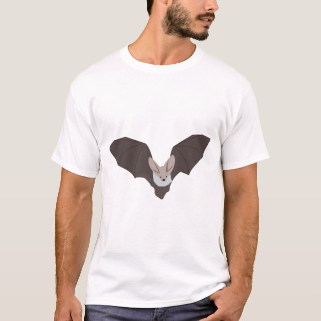 Camiseta Ilustracion Cute Spooky Bat (Anverso)