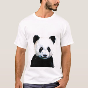 Camiseta Ilustracion Cute Watercolor Panda