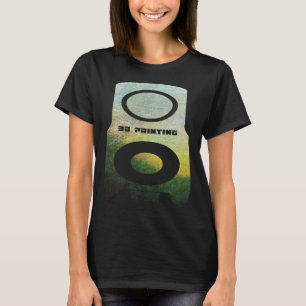 Camiseta Ilustración de 3D Impresora caliente 1