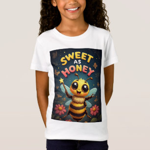 Camiseta 🐝 Ilustración de Abeja Brillante para Niños Diver