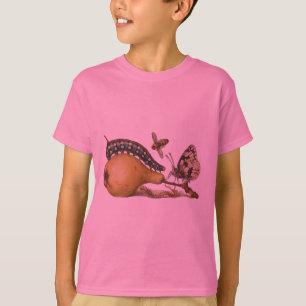 Camiseta Ilustración de abeja de fruta de mariposa insecto