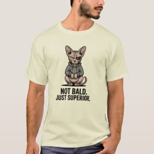 Camiseta Ilustración de actitud de gato Sphynx superior