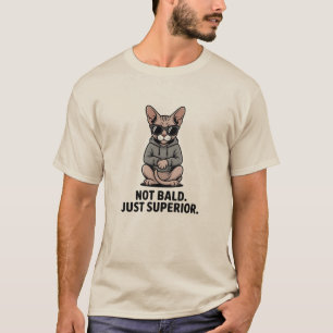 Camiseta Ilustración de actitud de gato Sphynx superior