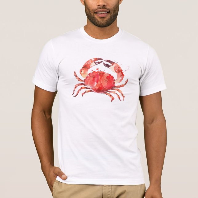 Camiseta Ilustracion de acuarelas de carbohidratos rojos (Anverso)