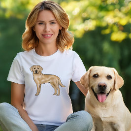 Camiseta Ilustración de adorable perro Labrador Retriever a
