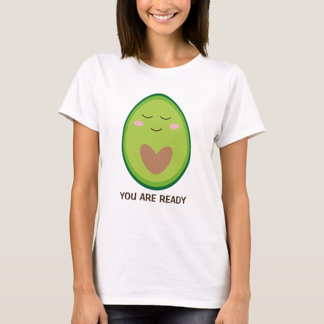 Camiseta Ilustracion de aguacate motivacional (Anverso)