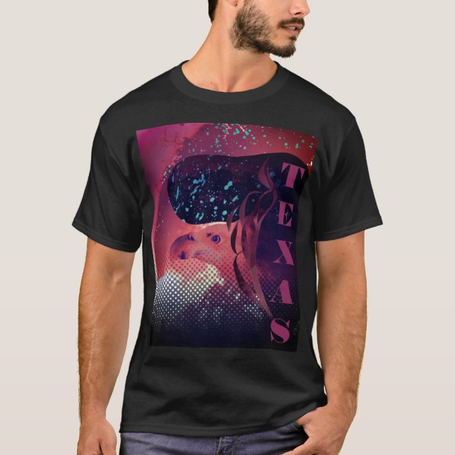 Camiseta Ilustracion de Águila Estadounidense de Texas (Anverso)