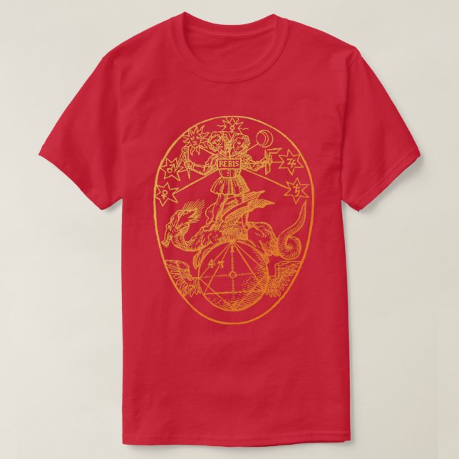 Camiseta Ilustracion de Alquimia de la época de los Rebis d (Diseño del anverso)