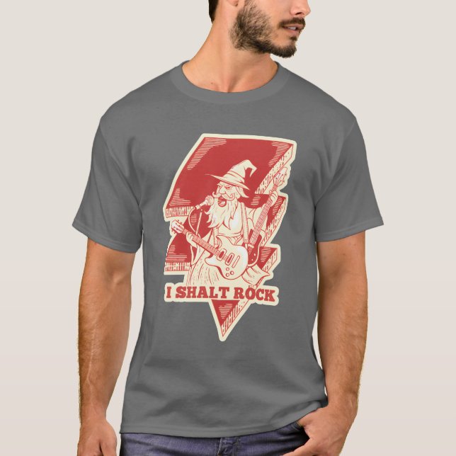 Camiseta Ilustración de amigos de guitarra de Wizard Rock (Anverso)