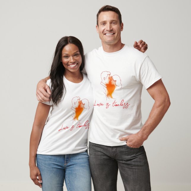 Camiseta Ilustracion de amor romántico (Unisexo)