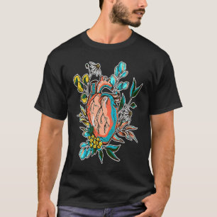 Camiseta Ilustración de Anatomía de Salud de la Naturaleza