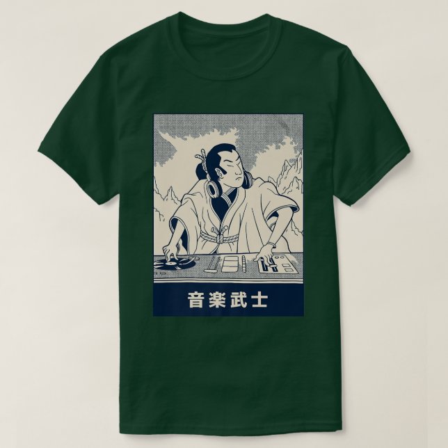 Camiseta Ilustracion de animaciones japonés de DJ de Samura (Diseño del anverso)