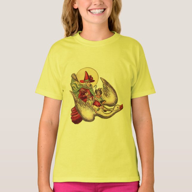Camiseta Ilustracion de Antigüedades de Madre Goose (Anverso)
