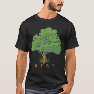 Camiseta Ilustración de árbol STAY Arte positivo de la natu