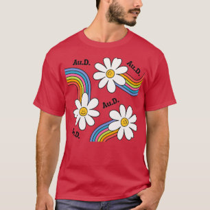 Camiseta Ilustración de arco iris de flor