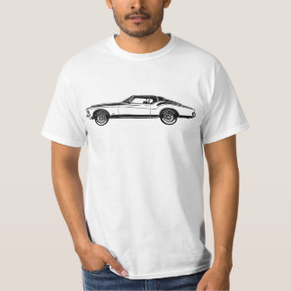 Camiseta Ilustracion de arte Buick Riviera GS 1971 lado