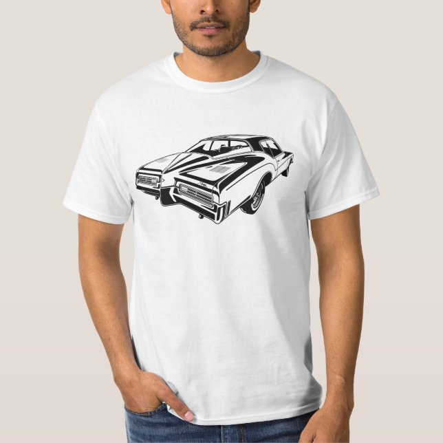 Camiseta Ilustracion de arte Buick Riviera GS 1971 trasero (Anverso)