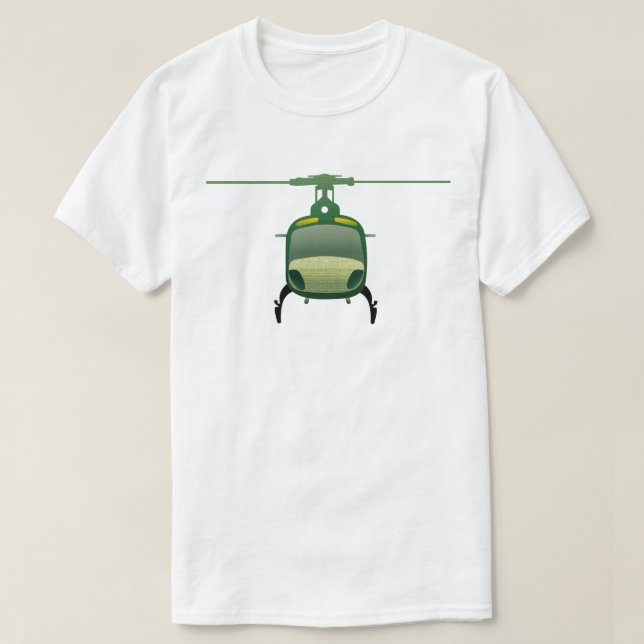 Camiseta Ilustracion de arte del helicóptero Eurocopter AS3 (Diseño del anverso)