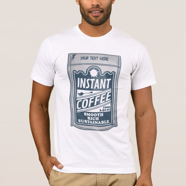 Camiseta Ilustracion de arte instantáneo de café pop (Anverso)