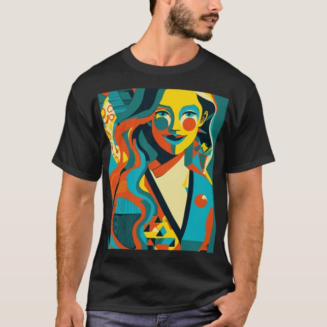 Camiseta Ilustracion de arte pop (Anverso)