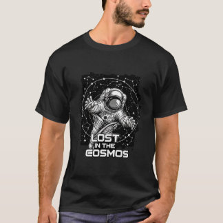 Camiseta Ilustración de astronauta perdido en el cosmos - G